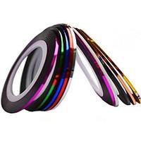 1pcs 2mm 20m Nail Art Stripe Tape Line Sticker Nail Art Beauty Decoration Tools Random Delivery NC124