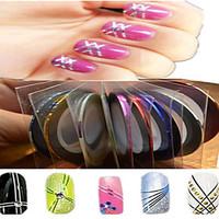 1pcs 1mm 20m Nail Art Stripe Tape Line Sticker Nail Art Beauty Decoration Tools Random Delivery NC124