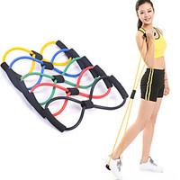 1Pcs 8 Shaped Elastic Tension Durable Rope Chest Expander Yoga Pilates Sport Fitness Belt Body Shape Health Care Random Color