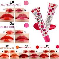 1PCS Matte Waterproof Tattoo Magic Color Rip Pull Lip Gloss Lasting 24 Hour Not Rub Off Lipstick(5 Selectable Colors)