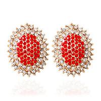 1pair/Red/Blue/Black/WhiteStud Earrings forWomen