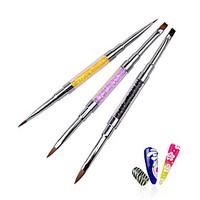 1pcs Professional Acrylic UV Gel Crystal Rhinestone Flat Paiting Drawing Lines Brush Pen DIY Salon Nail Tools