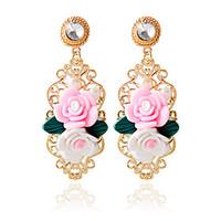 1pairpink stud earrings forwomen