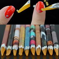 1PCS Rhinestones Bead Picker Wax Resin Pencil Nail Art Dotting Tool Point Pen