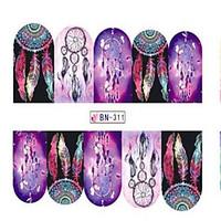 1pcs fashion beautiful dream mesh decoration nail art sticker water tr ...