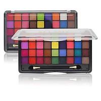 1Pcs Eye Shadow Professional Matte Shimmer Eyeshadow Pigment With Brush Makeup Cosmetic Set 36 Colors