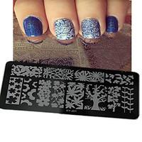 1pcs New Nail Art Stamping Plates DIY Image Templates Tools Nail Beauty XY-J01-05
