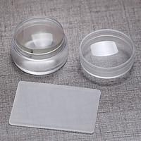 1pc 3.8cm Import Transparent The Silicone Big The Seal With Cover Big Scraper Super Brief Paragraph