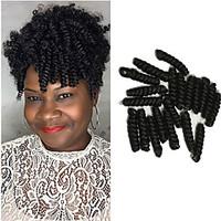 1pack 10inch Curlkalon crotchet braid carrie curl haar extension 10inch kanekalon Curlkalon crotchet hair synthetic braid20roots/pack 5packs make head