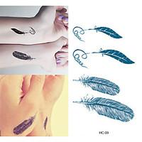 1pc feather tattoo stickers animal series cartoonbaby child women men  ...