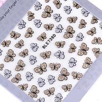 1PCS Glisten Butterfly Nail Stickers