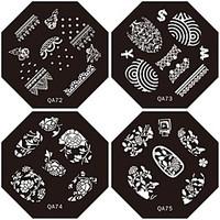 1pc new design nail stamping image plates lovely fashion flower plate  ...