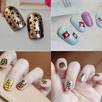 1PCS Nail Art Stamping/Stamper Image Template Plate Nail Stencils/Molds for Acrylic Nail Tips MLS Sery