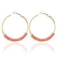 1pairwhitepinkblueblackwhitegold hoop earrings forwomen