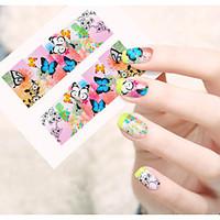 1pcs Water Transfer Nail Art Stickers Beautiful Butterfly Colorful Flower Nail Art Design STZ91-95