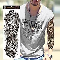 1Pcs New Extra Large Tattoo Waterproof Full Arm Shoulder Temporary Tattoo Super Big Sleeve Tattoo Stickers For Men