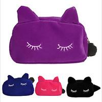 1Pcs Hot Sale Beauty Cute Cat Cosmetic Makeup Bag Case Organizer Zipper Handbag Coin Purse Travel Toiletry Makeup Tool