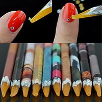 1PCS Manicure Tools With Sticky Point Drill Color Random