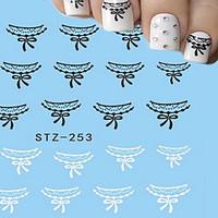 1pcs Nail Art Water Transfer Decals Sexy Lace DIY Beautiful Manicure Tips Nail Art Design Accessories Tips STZ-253