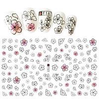 1pcs fashion sweet design nail art 3d stickers beautiful flower petals ...