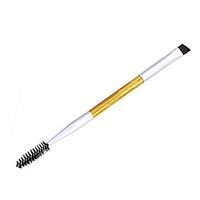 1PCS Makeup Tools Bamboo Handle Double Eyebrow Brush Eyebrow Comb and Mkeup Brush