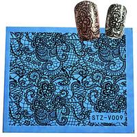 1pcs Nail Decorations Foils Sexy Lace Full Tips for Beauty Nail Art Sticker