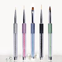 1PC Nail Art Grind Arenaceous A pencil Pearl Nails Stay Paint Pen Phototherapy Pen 5 Paragraph Optional