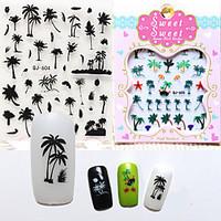 1pcs Island Breeze 3D Nail Stickers