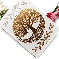 1pc high end hot stamping iron silver waterproof metal tattoo stickers