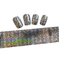 1pcs new 100x4cm mixed nail art foils priting glitter design nail art  ...