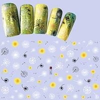 1pcs fashion sweet design nail art 3d stickers beautiful magic dandeli ...