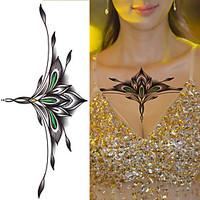 1PC New Chest Tattoo Stickers Large Flower Shoulder Arm Sternum Tattoos Sexy Women