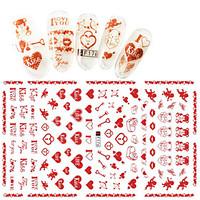 1pcs fashion romantic style nail art 3d stickers creative valentines d ...