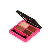 1Pcs Shimmer Matte Eyeshadow Palette Glitter Eye Shadow Glow Kit With Mirror Brush Makeup Lasting Shine Chic Finish