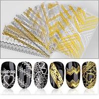 1PCS 3D Gold And Silver The Back Glue Stick BL Bud Silk Applique