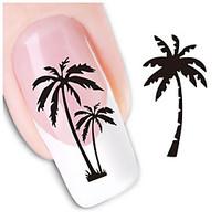 1pcs Coco Water Transfer Nail Sticker