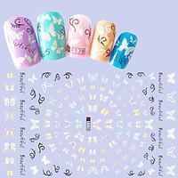 1pcs Fashion Colorful DIY Beauty Beautiful Butterfly Nail Art 3D Stickers Romantic Butterfly Decoration F178
