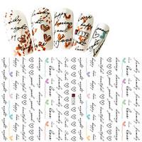 1pcs fashion creative alphabet nail art 3d stickers nail diy beauty lo ...