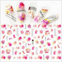 1pcs fashion beautiful flower design nail art 3d stickers creative flo ...