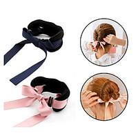 1pcs Magic Tools Foam Sponge Device Quick Messy Donut Bun Hairstyle Girl Hair Bows Band Accessories Silk Headband