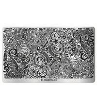 1pcs Flowers Design Nail Art Stamping, Polish Nail Stamp Plates Mould Stencil DIY Manicure Nail Template