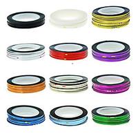 1PCS Striping Tape Line Nail Stripe Tape Nail Art Decoration Sticker(Assorted Color)