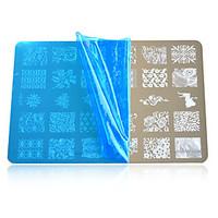 1pcs Nail Art Stamping Plates Colorful Image Nail Art Tools HK07-10
