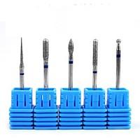 1PC Nail Art Tungsten Steel Alloy Grinding Machine Special Grinding Head Polishing Tool Five Heads Optional