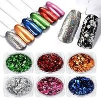 1pc color foil powder the fireworks laser the magic mirror powder 02g