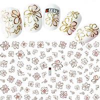 1pcs Fashion Beautiful Decoration Nail Art DIY Beauty Flower 3D Stickers Beautiful Flower Design F079