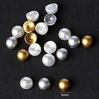 1PC Nail art arc semicircle pearl 6mm Mixed color