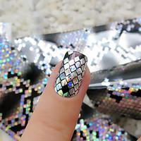 1roll 4cm120cm Holographic Snake Skin Nail Art Transfer Foil Paper DIY Nail Decoration Tools