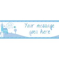 1st Holy Communion Blue Personalised Party Banner