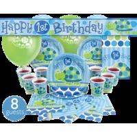 1st Birthday Turtle Ultimate Party Kit 8 Guests